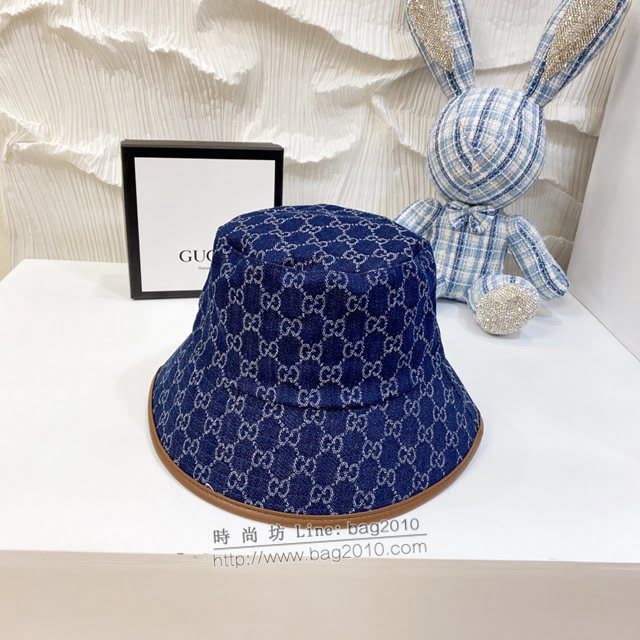 Gucci男女同款帽子 古馳經典款漁夫帽遮陽帽  mm1215